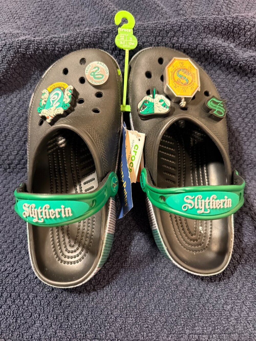 Harry Potter Slytherin Crocs with Charms